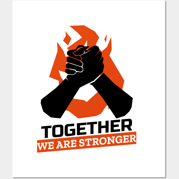 Stronger Together Social Equality Wall Art by Naumovski